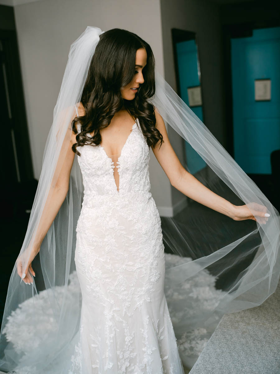 Beautiful bride at the Kimpton Gray wedding