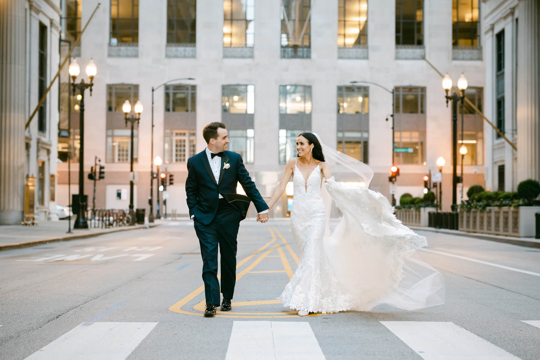 Fall Kimpton Gray wedding Chicago Board of Trade