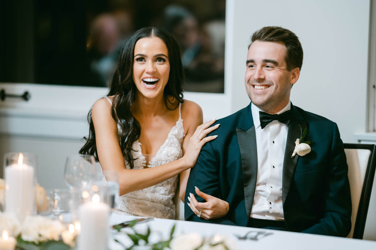 Fall Kimpton Gray wedding toasts