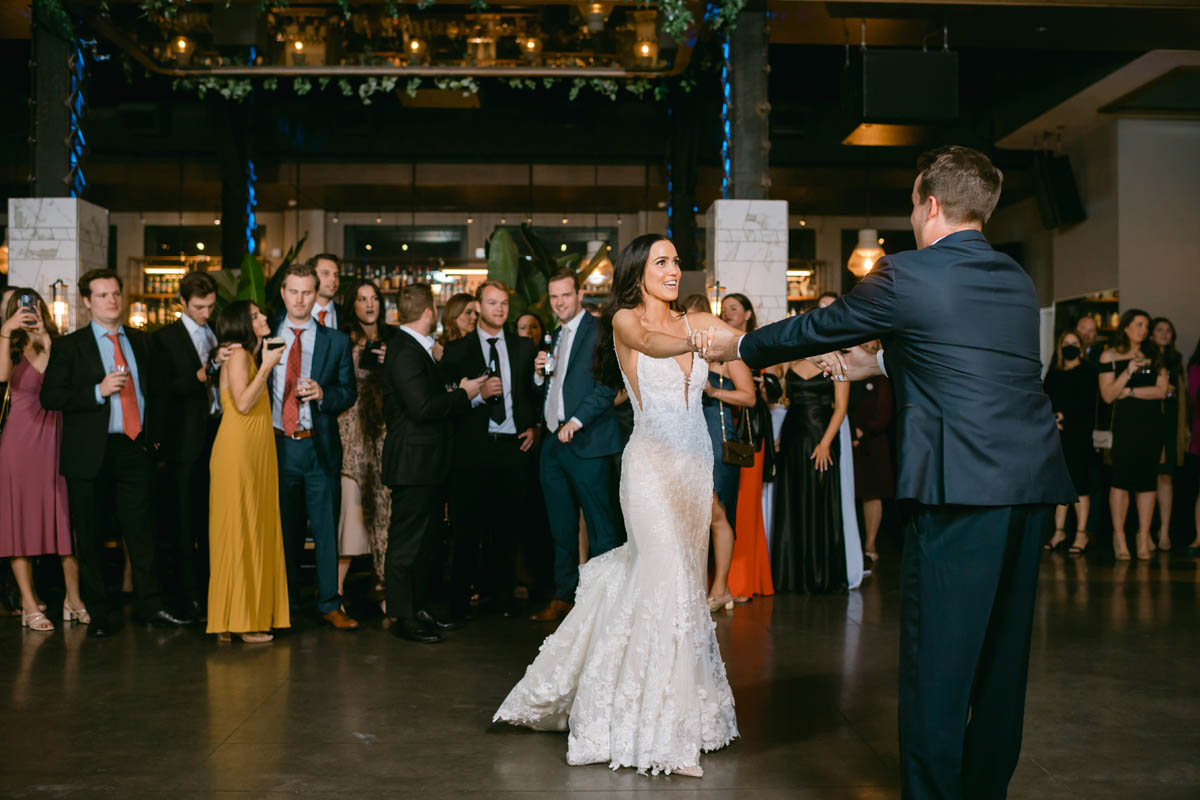 Fall Kimpton Gray wedding first dance