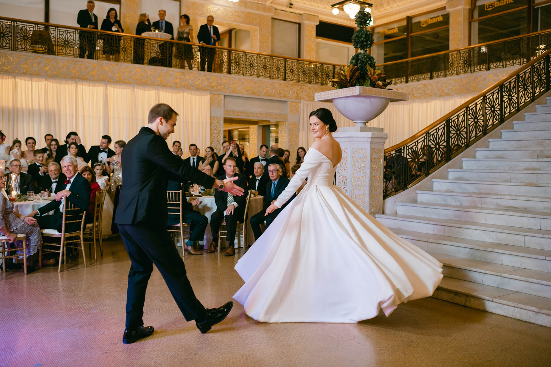 rookery building wedding first dance