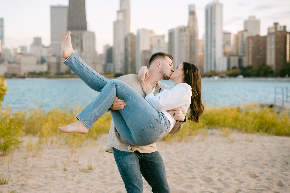 north avenue beach engagement