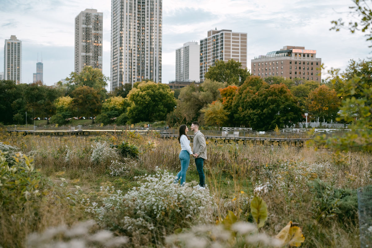 lincoln park pond engagement
