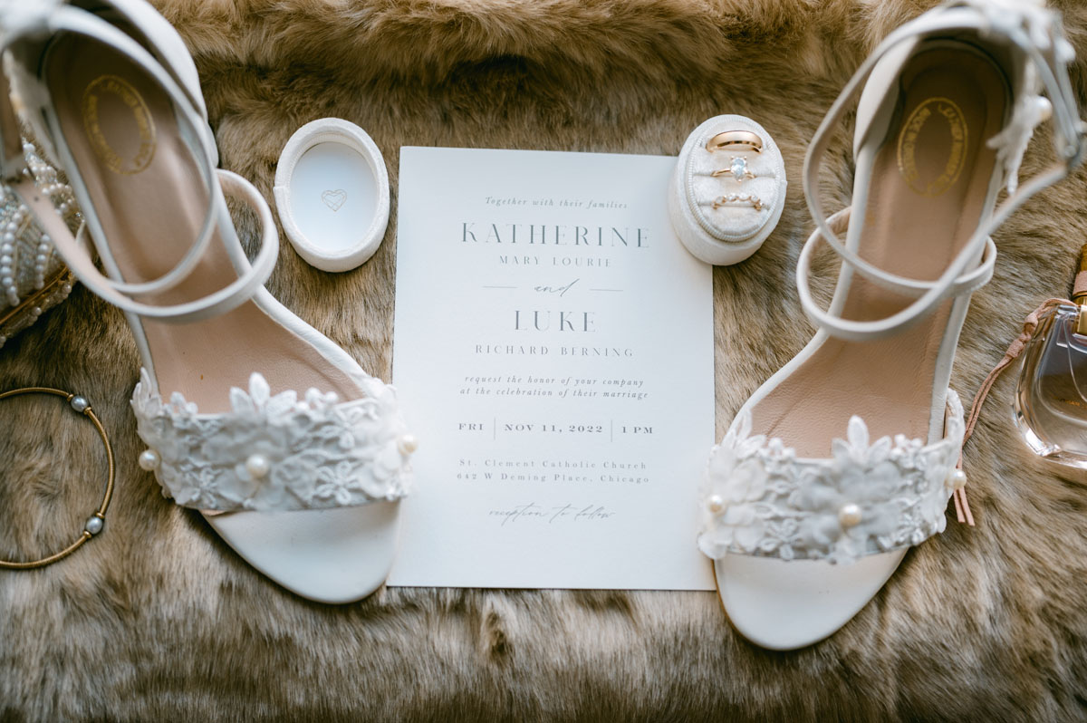 winter wedding details
