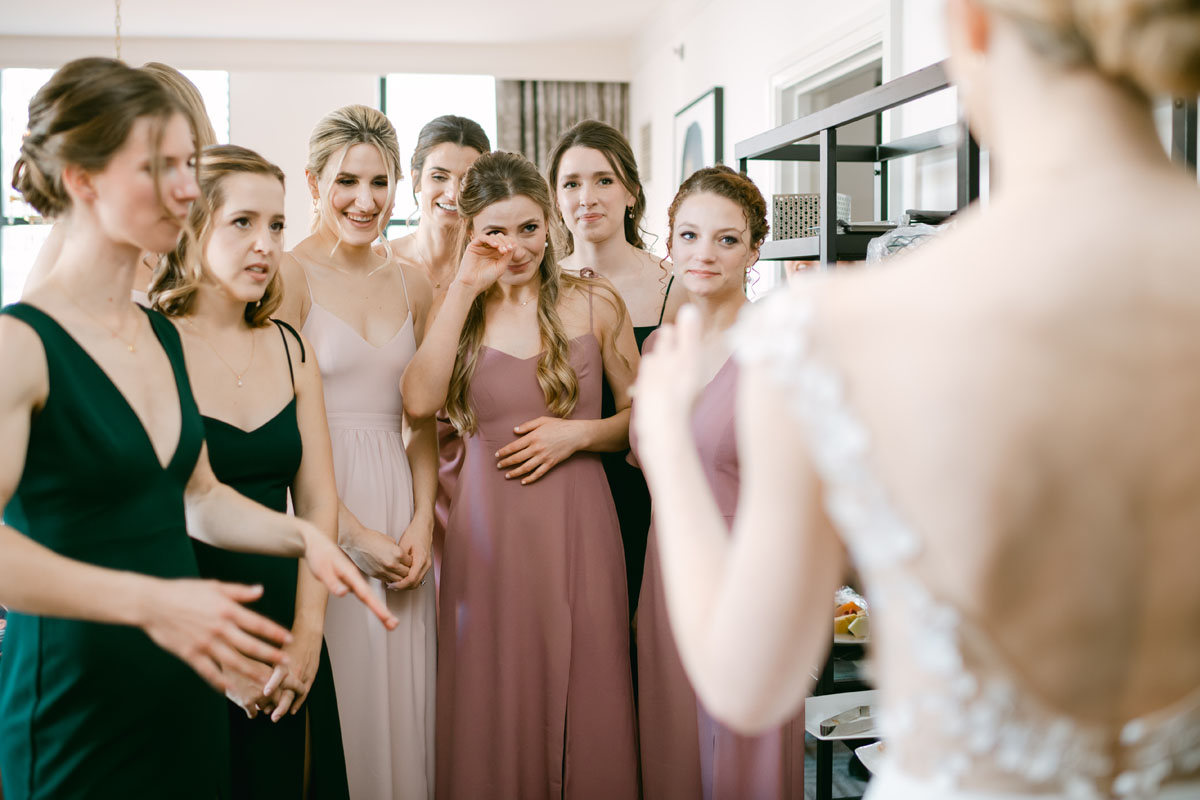 bridesmaids first look