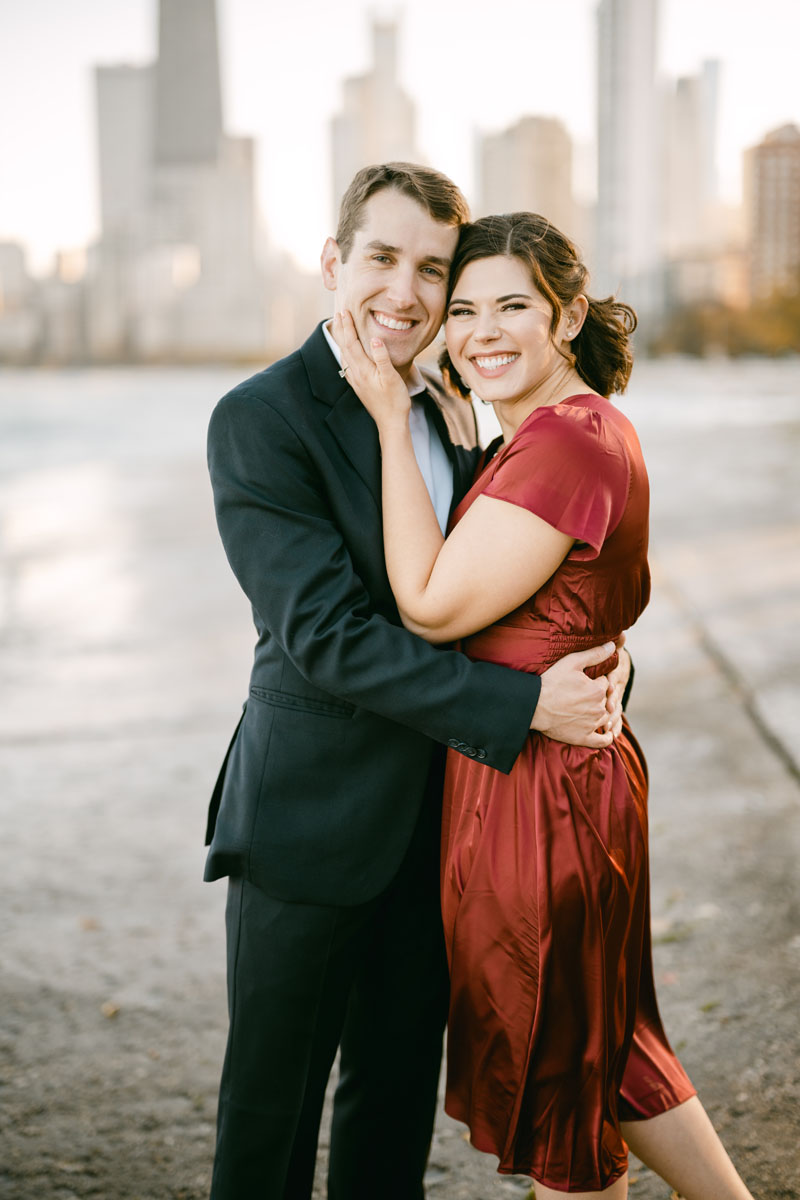 North avenue beach engagement