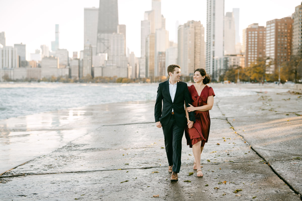 North avenue beach engagement