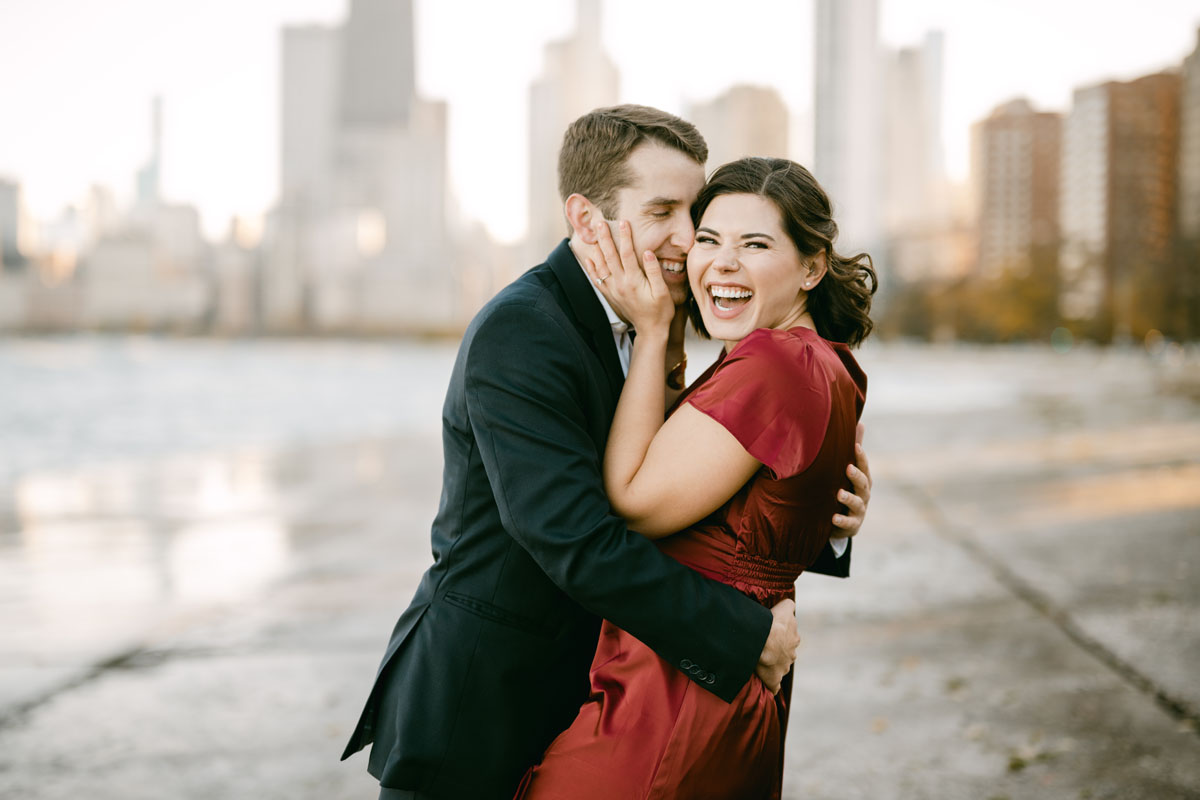 North avenue beach engagement