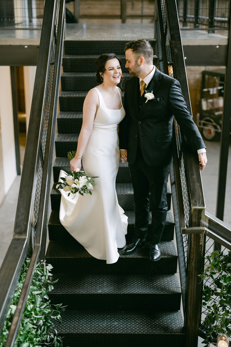 winter fairlie wedding bride and groom photos