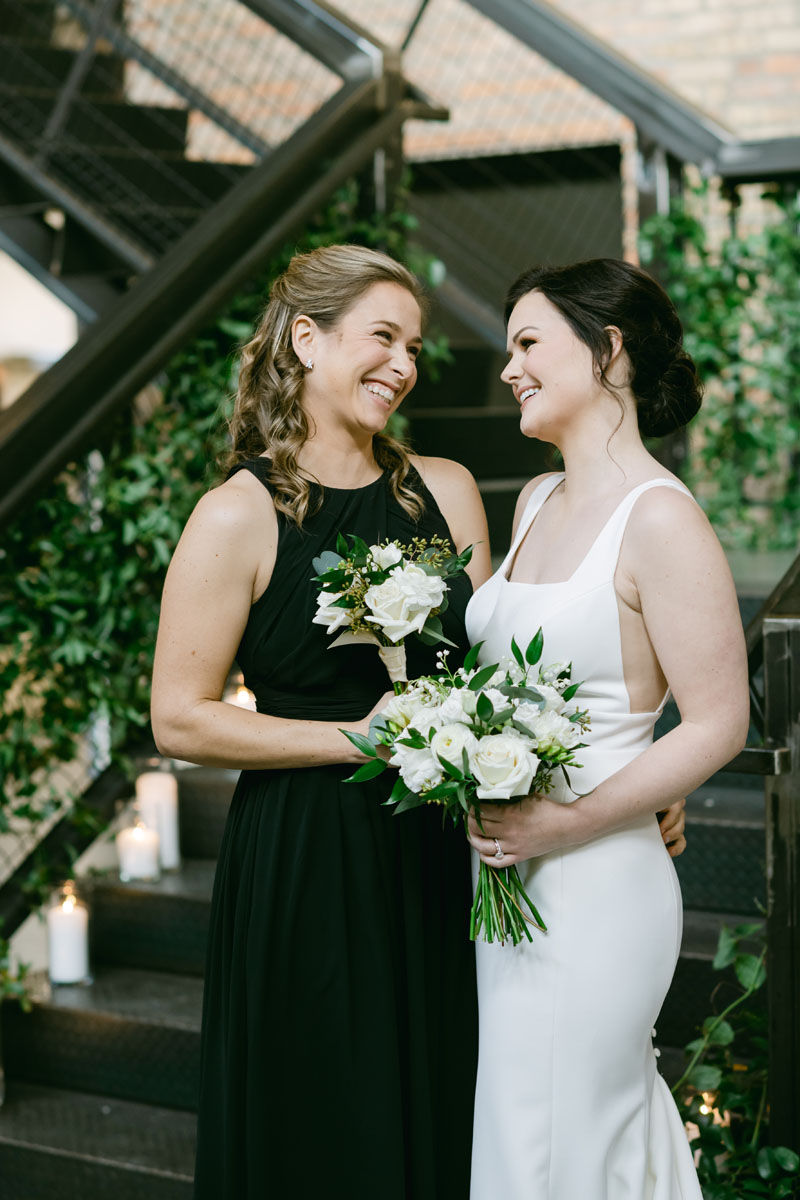 black bridesmaid dress