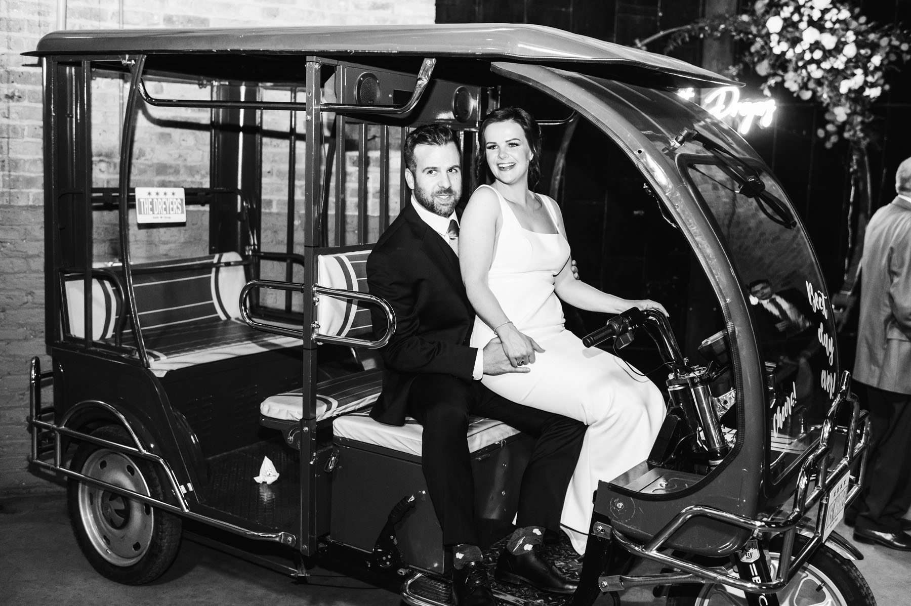 winter fairlie wedding tuk tuk