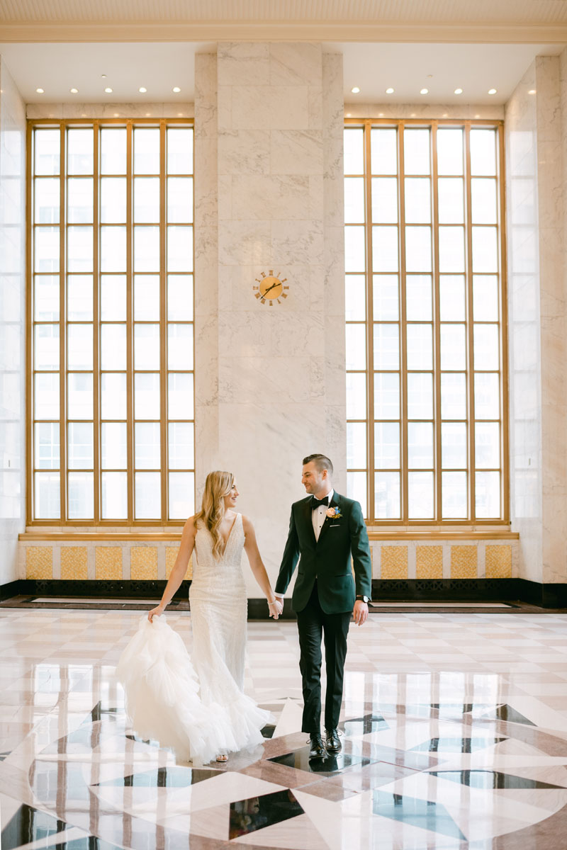 light and airy old post office chicago wedding