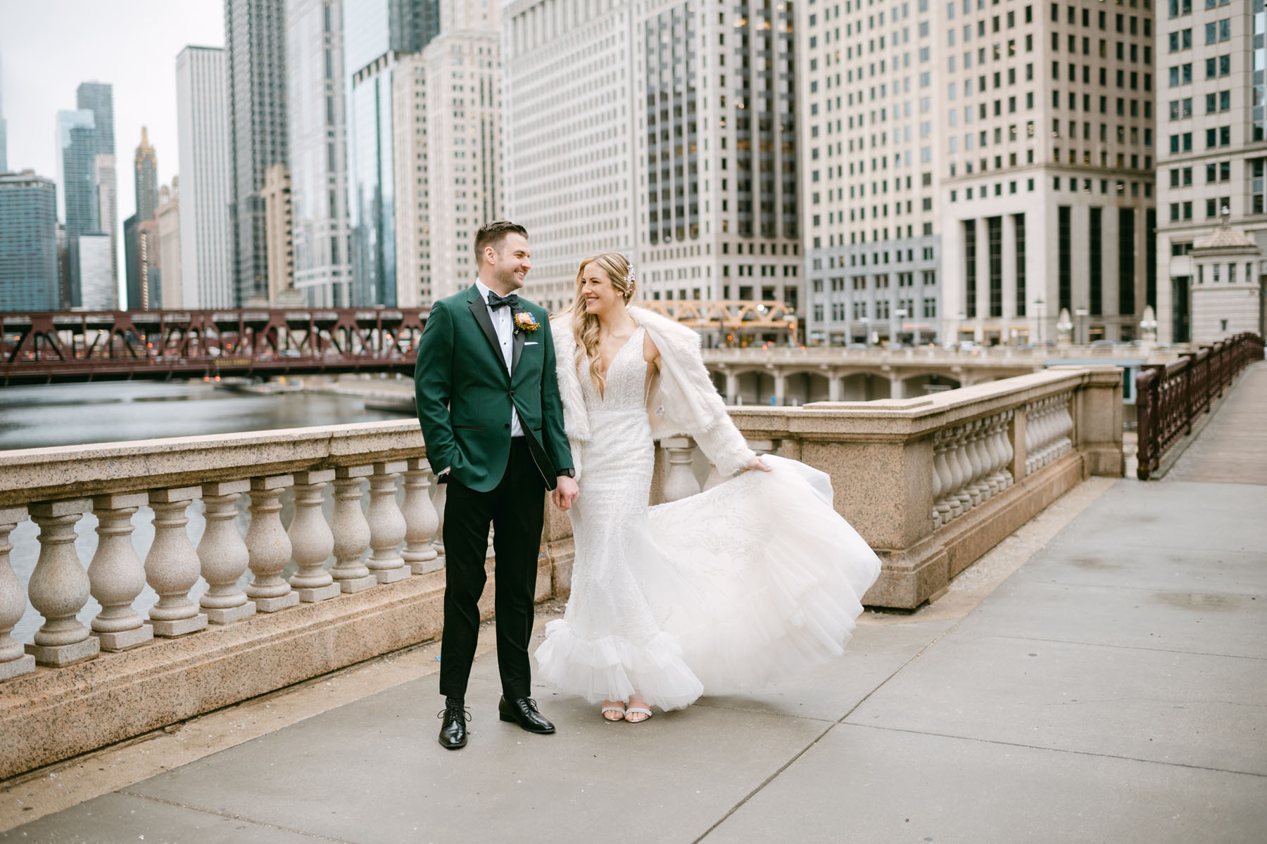 light and airy chicago wedding photographer emerald irish green wedding