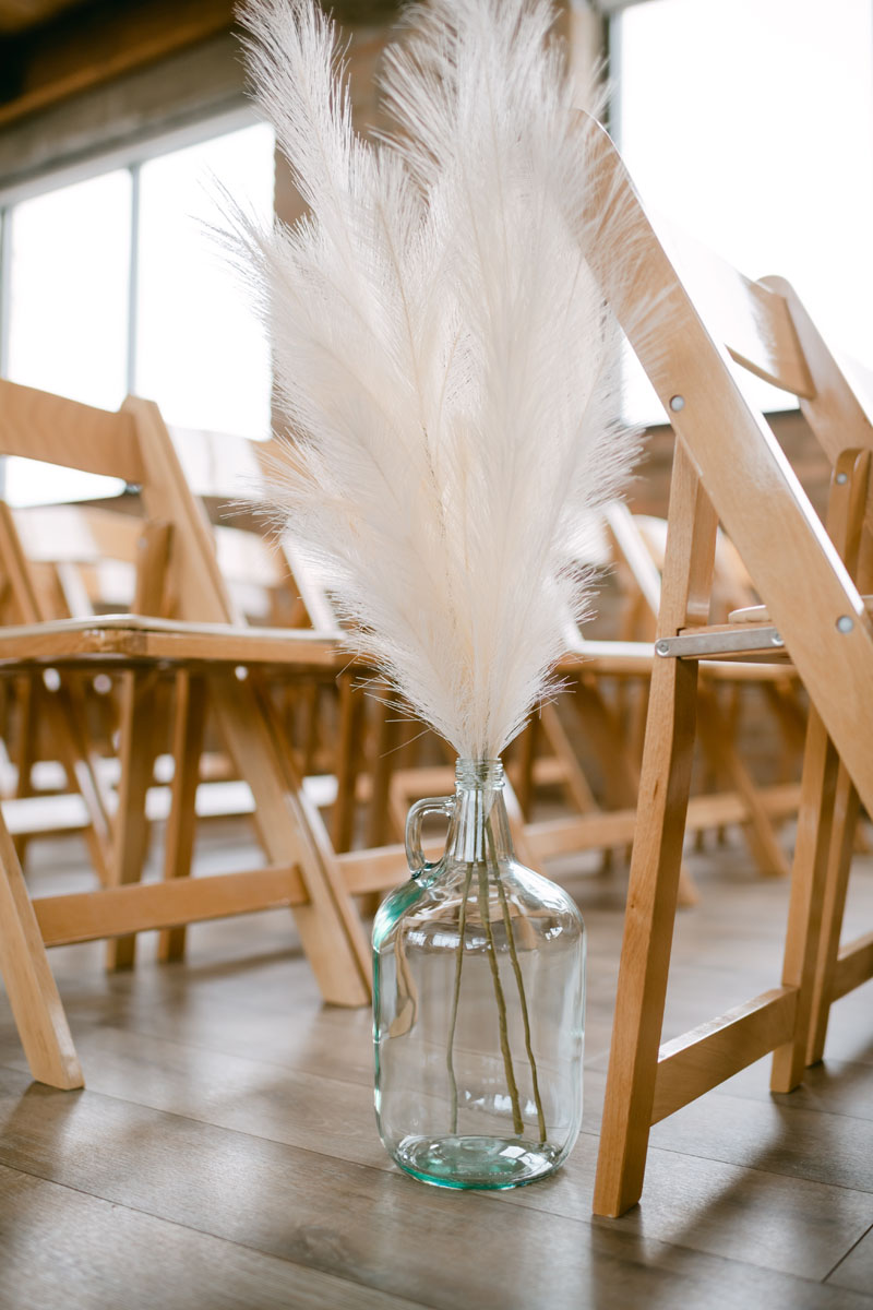 walden wedding ceremony florals
