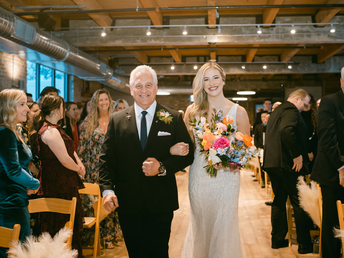 walden winter wedding ceremony