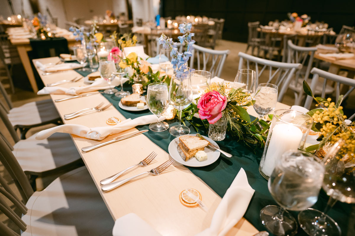 walden winter wedding tropical flowers