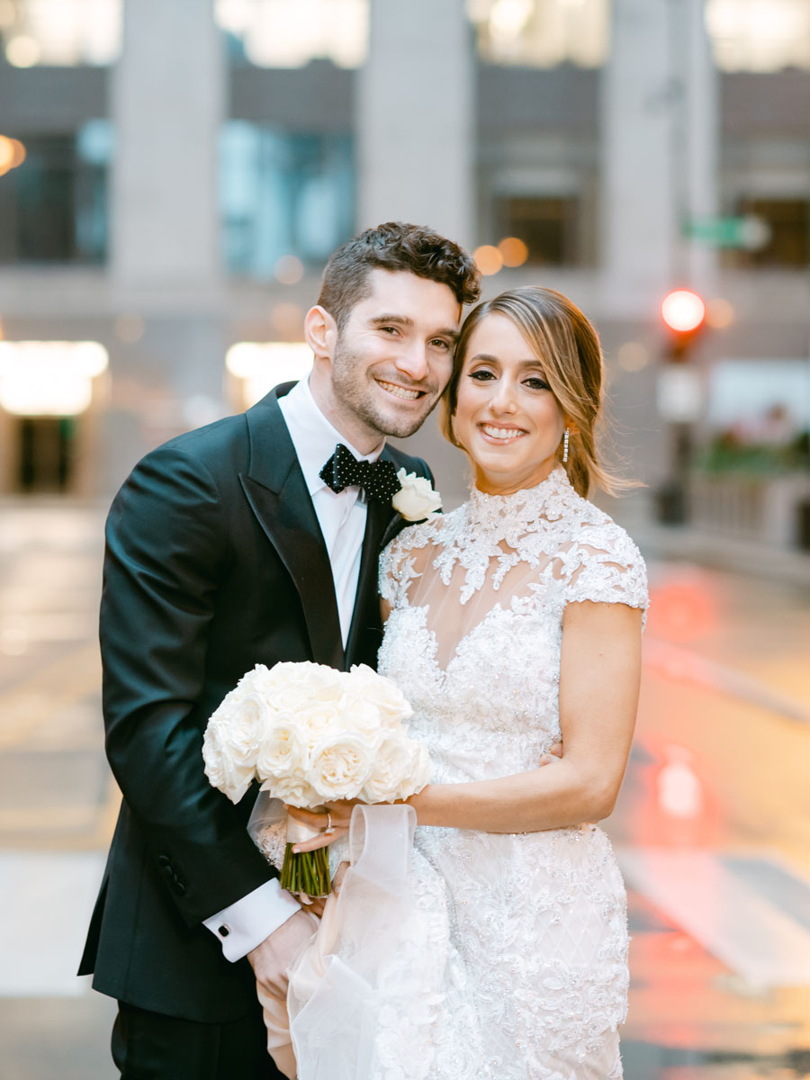 chicago board of trade rainy day wedding photos