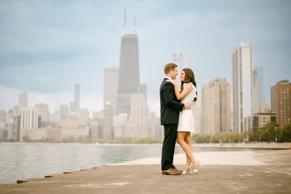 north avenue beach engagement light and bright photographer