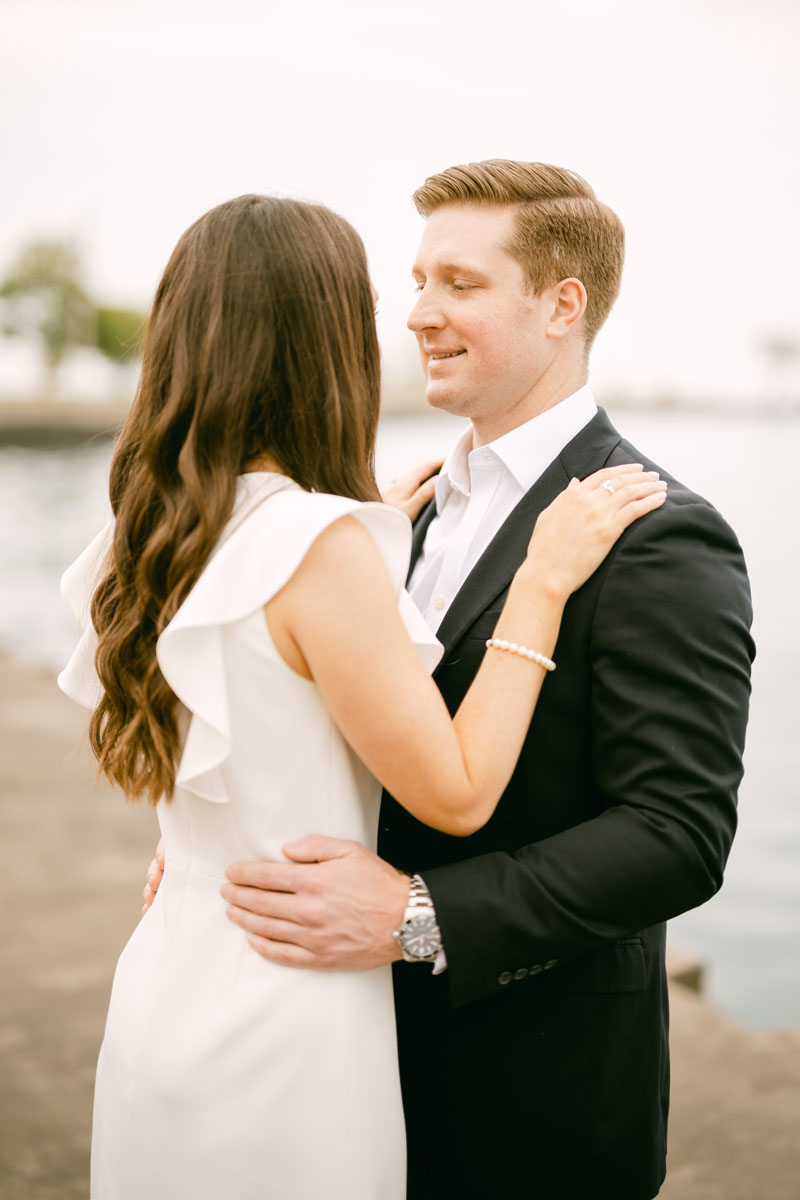 north avenue beach engagement light and bright photographer