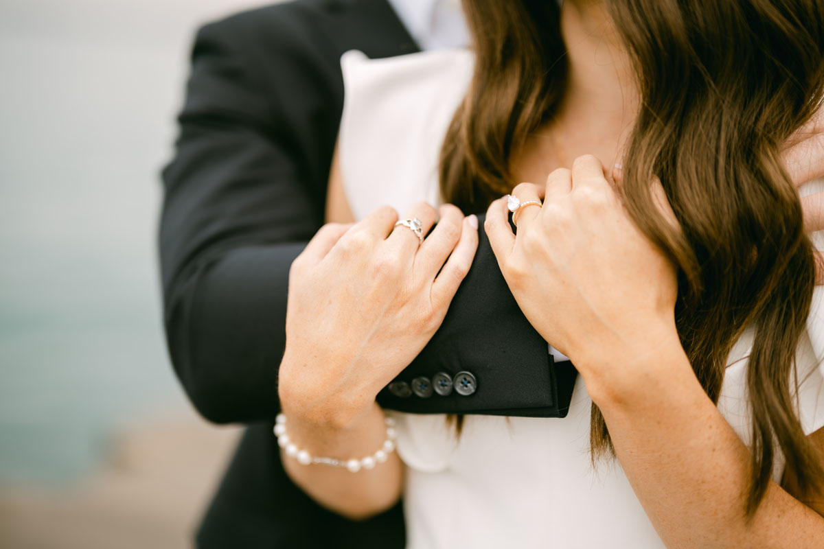 white dress engagement