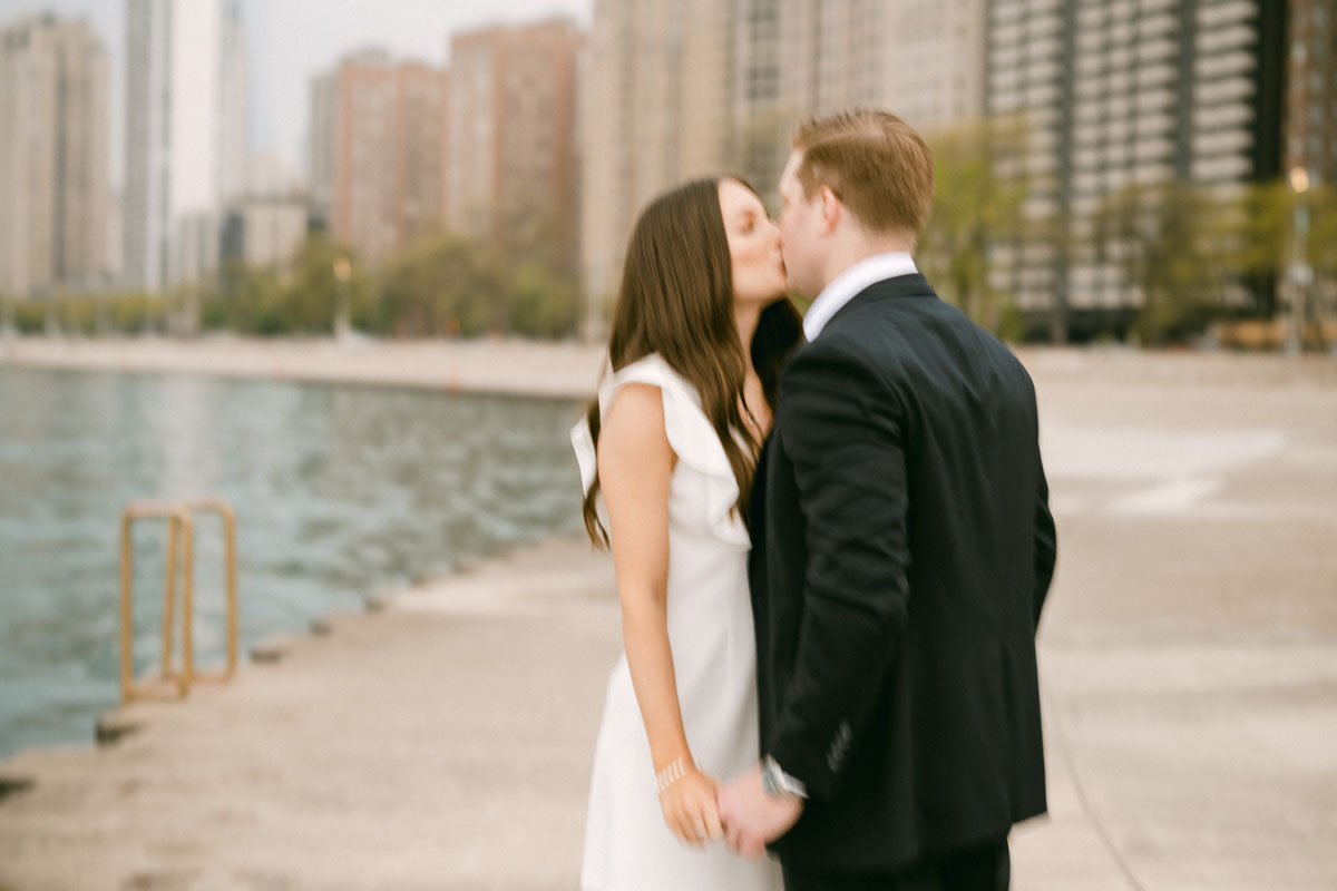 north avenue beach engagement motion blur photography