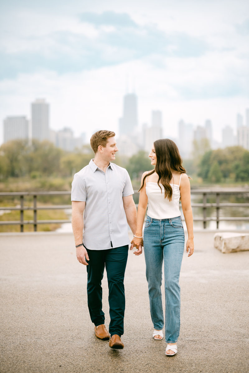 lincoln park summer engagement photos
