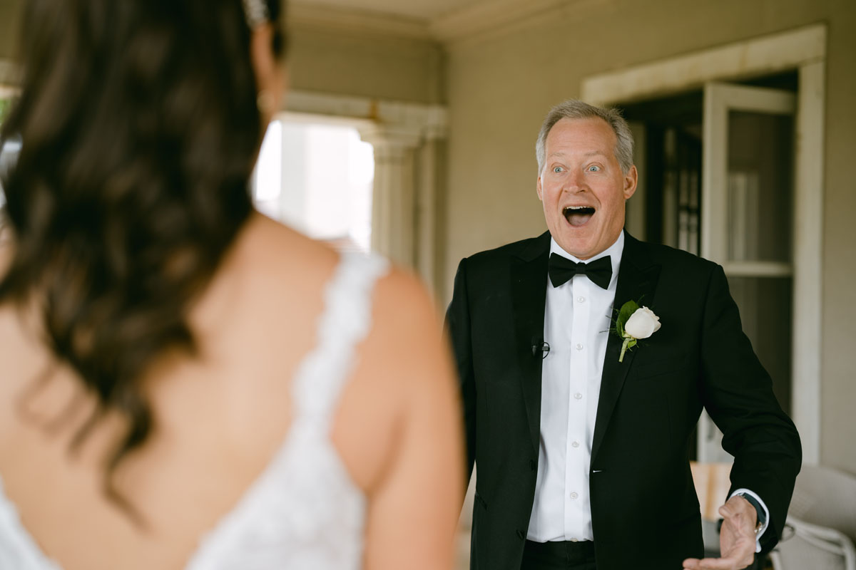 father of the bride first look