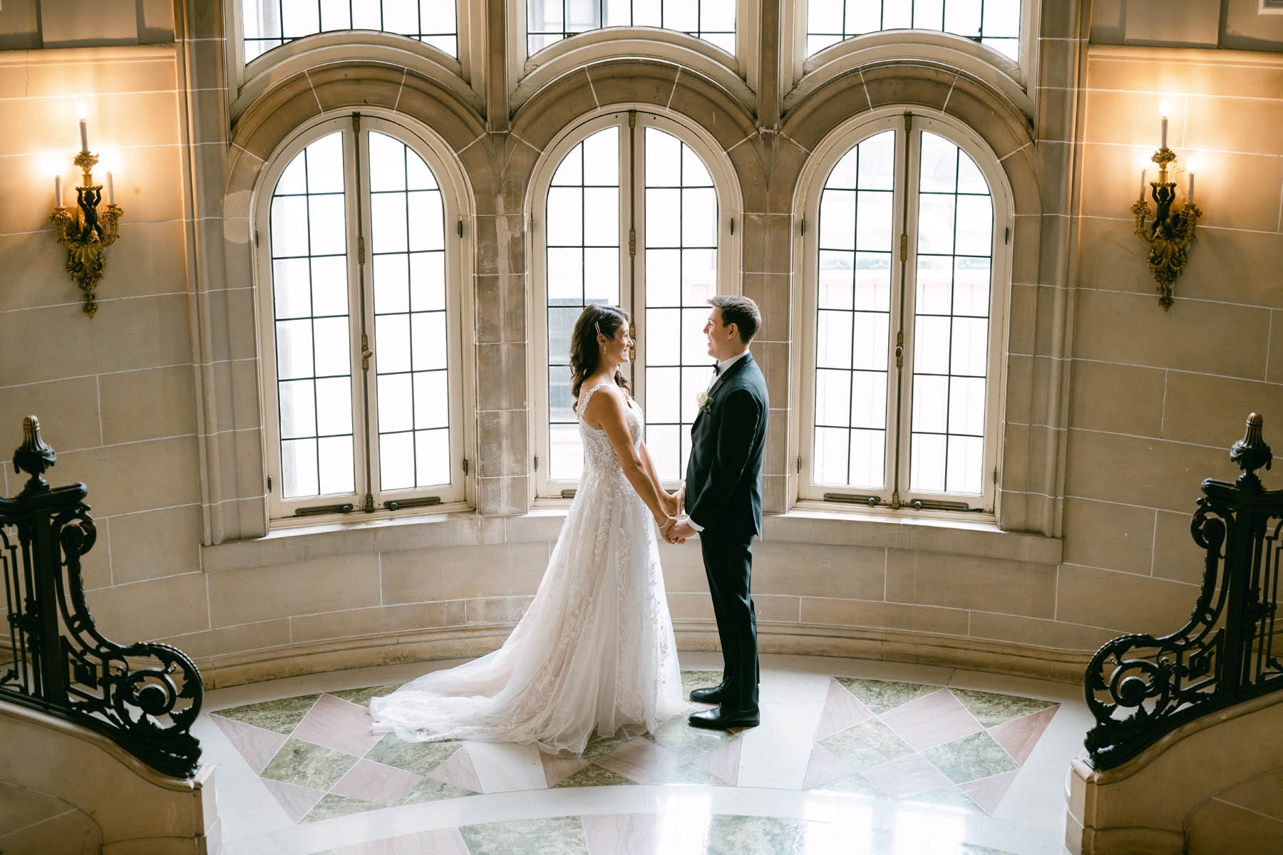 armour house wedding staircase light and bright photography