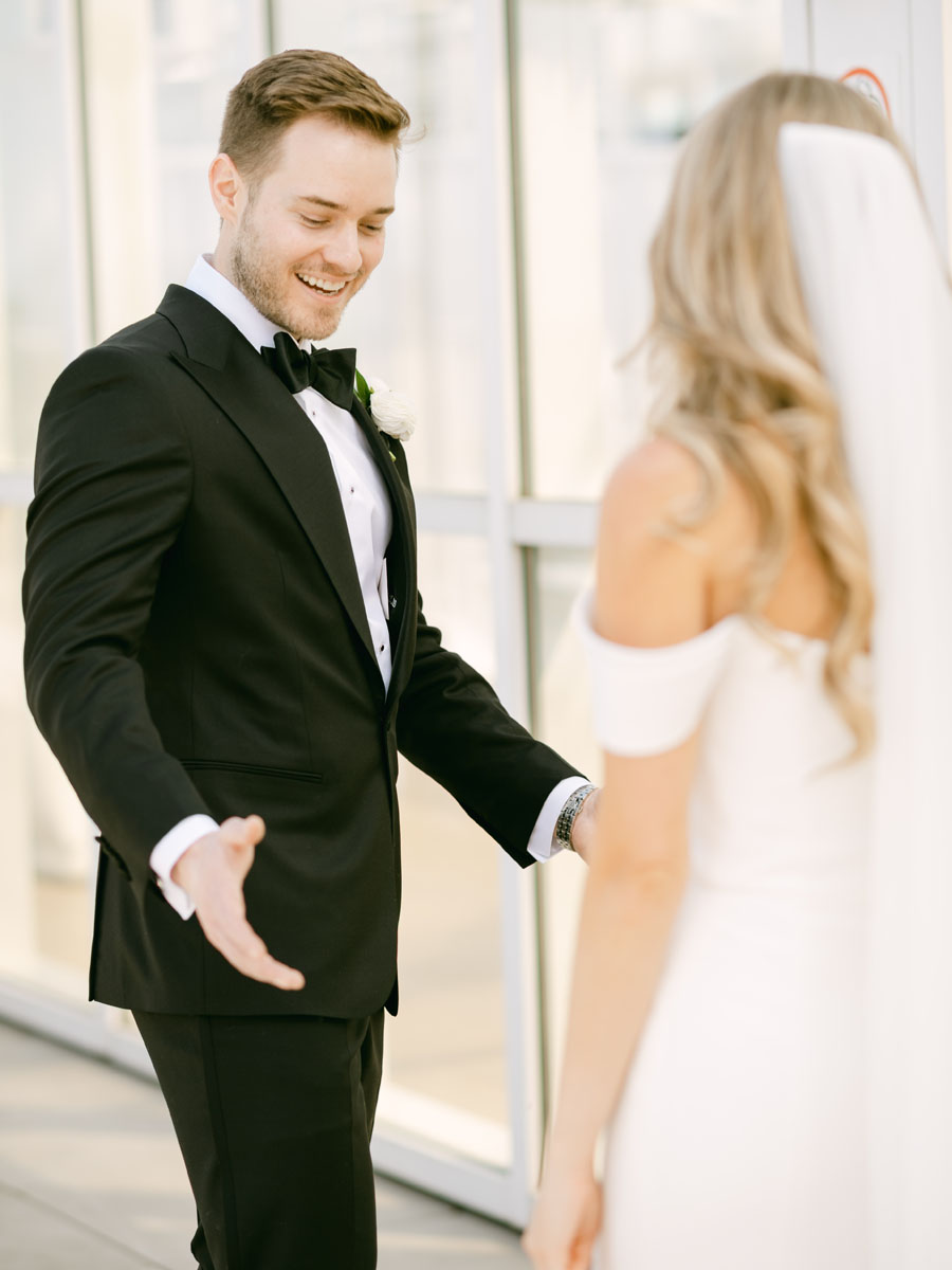 light and airy offshore rooftop wedding photographer