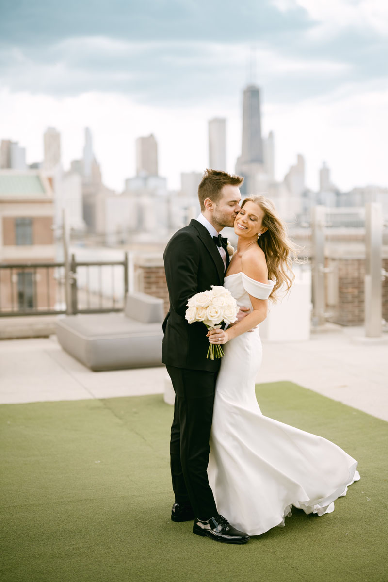 light and airy offshore rooftop wedding photographer, best chicago wedding photographer