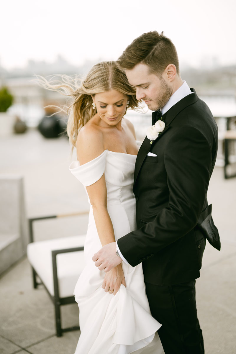 light and airy offshore rooftop wedding photographer, best chicago wedding photographer
