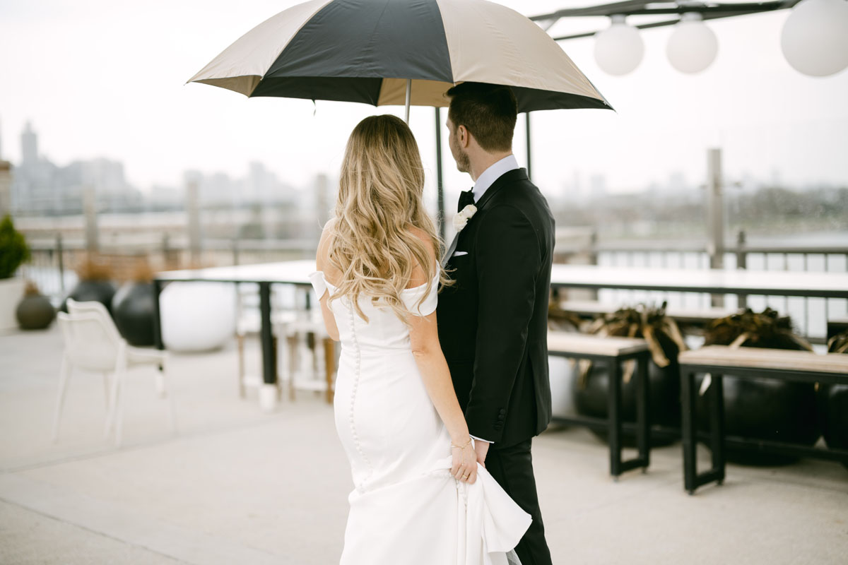 light and airy offshore rooftop wedding photographer,