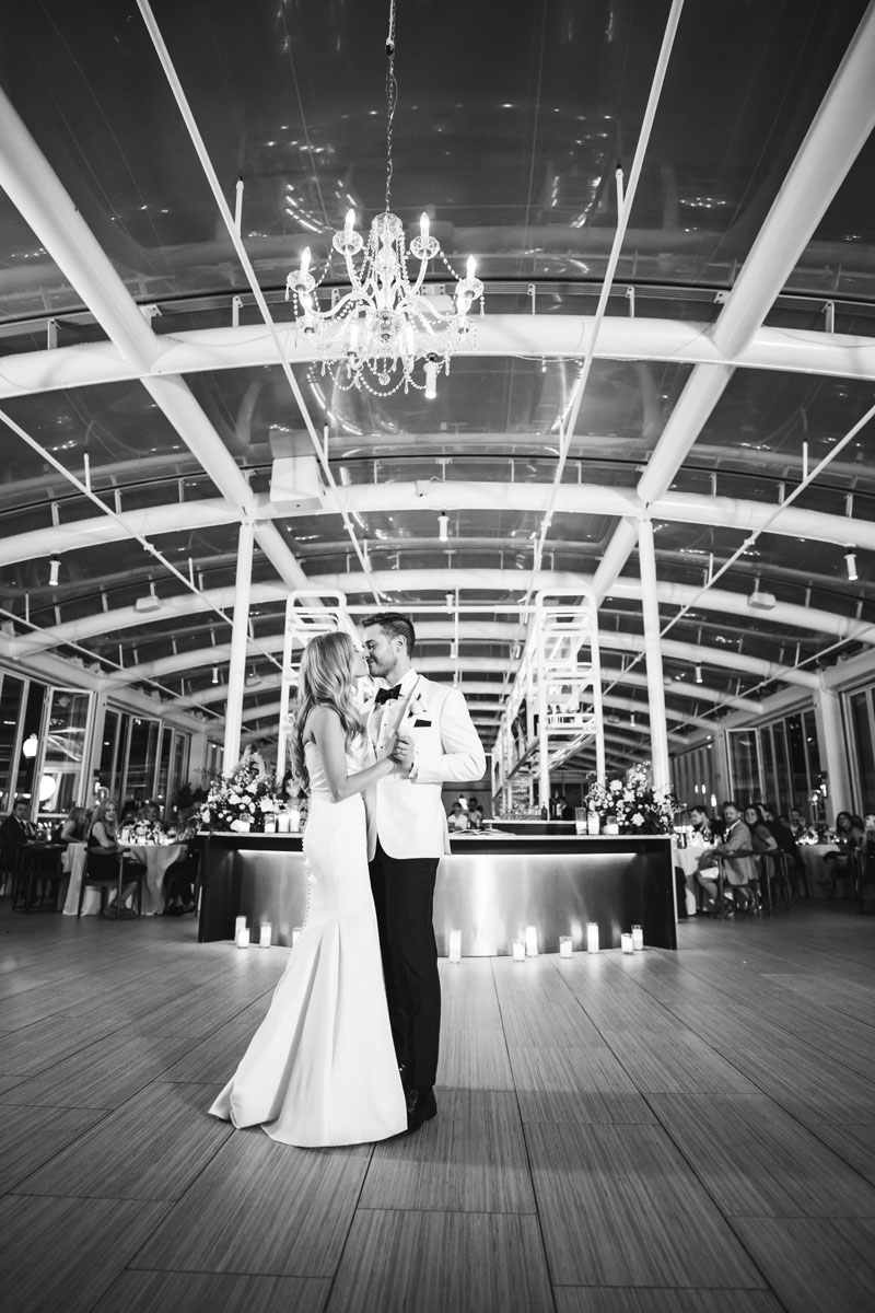 light and airy offshore rooftop wedding navy pier, best chicago wedding photographer