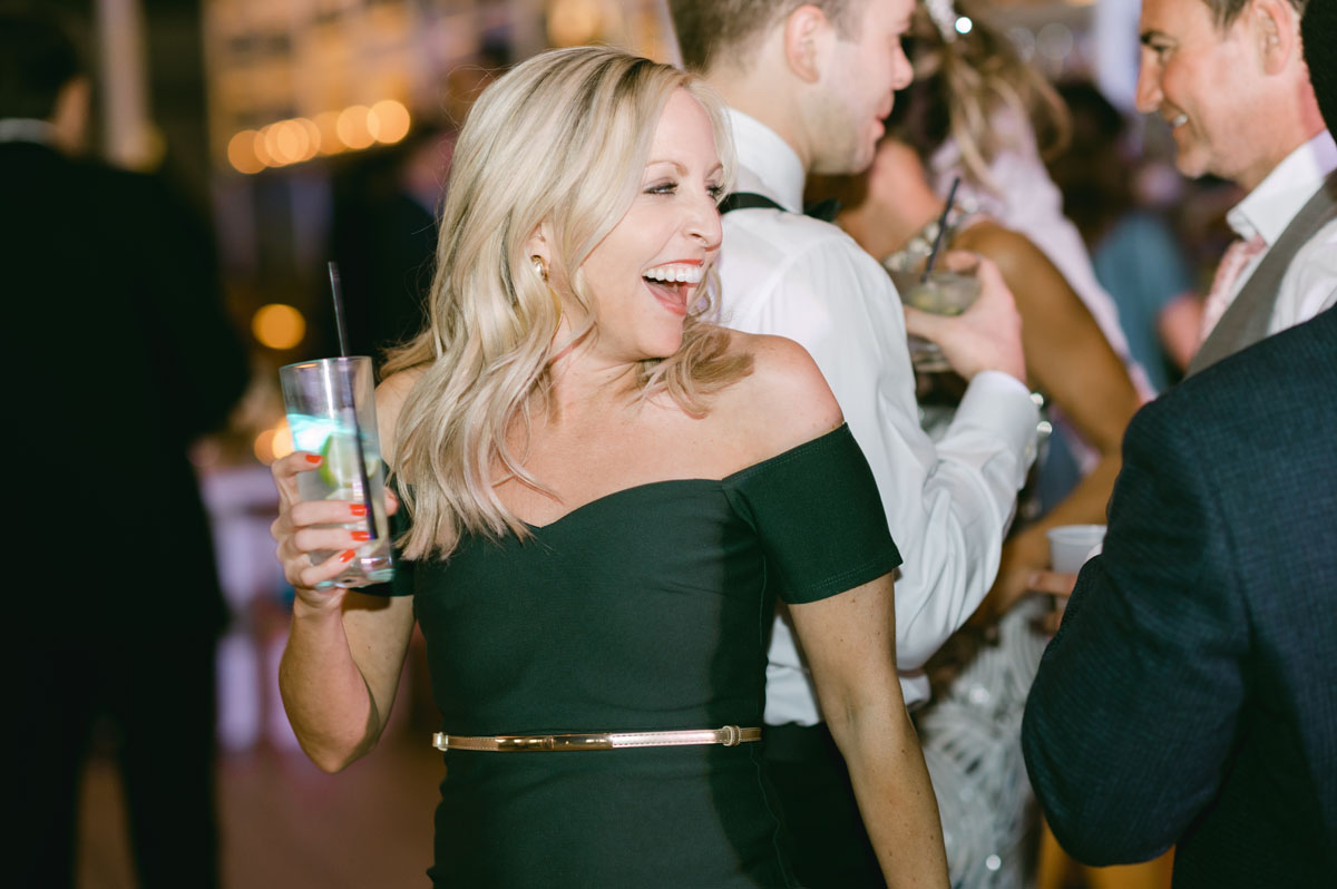 wedding guest dancing