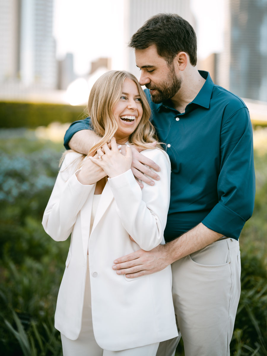 millennium park engagement light and bright photographer