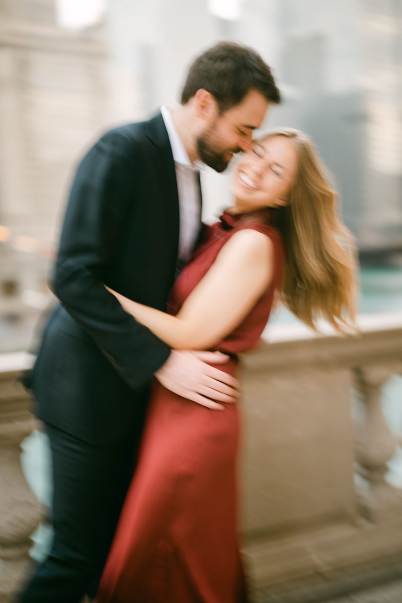 motion blur chicago engagement