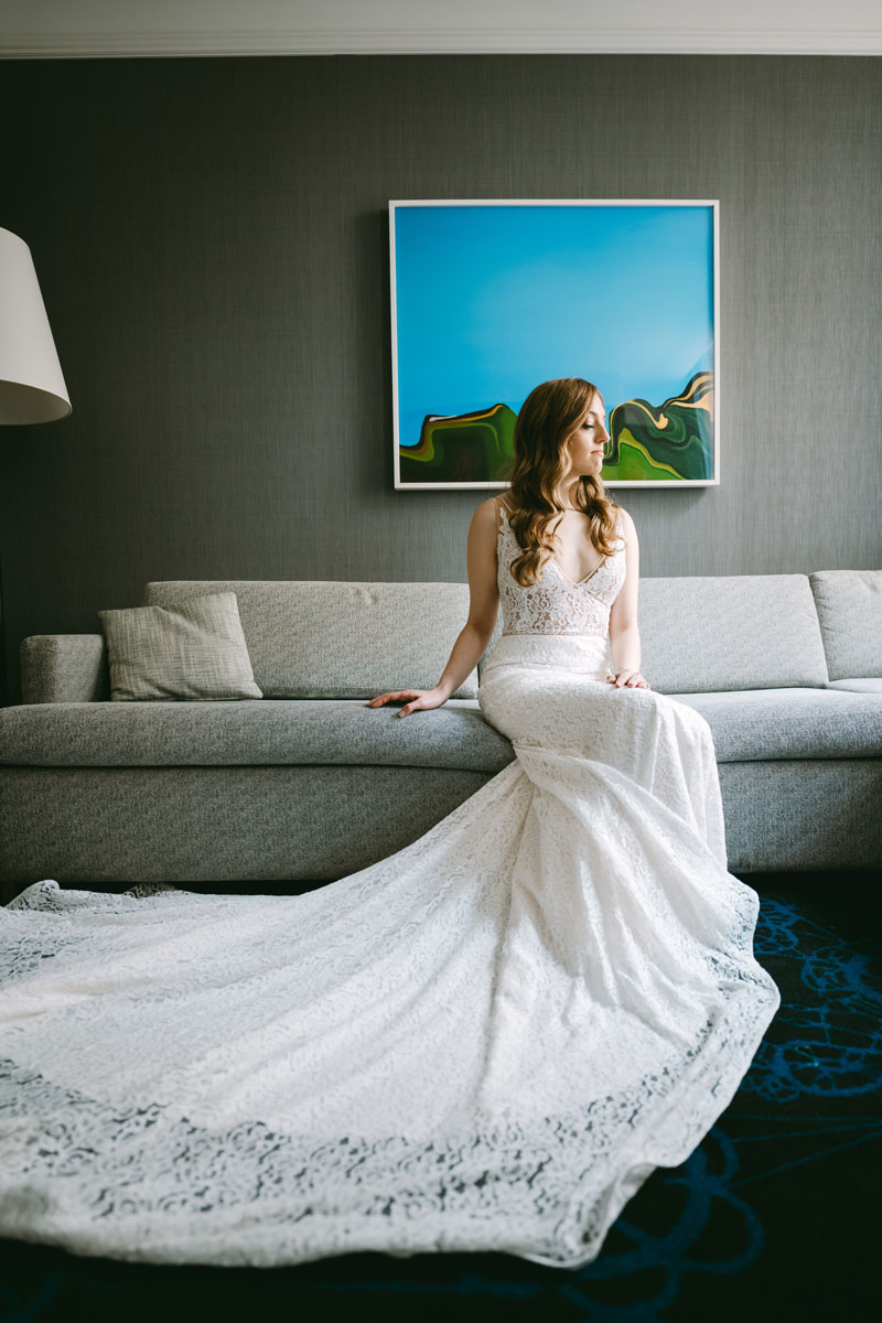 light and bright bride portrait kimpton gray wedding