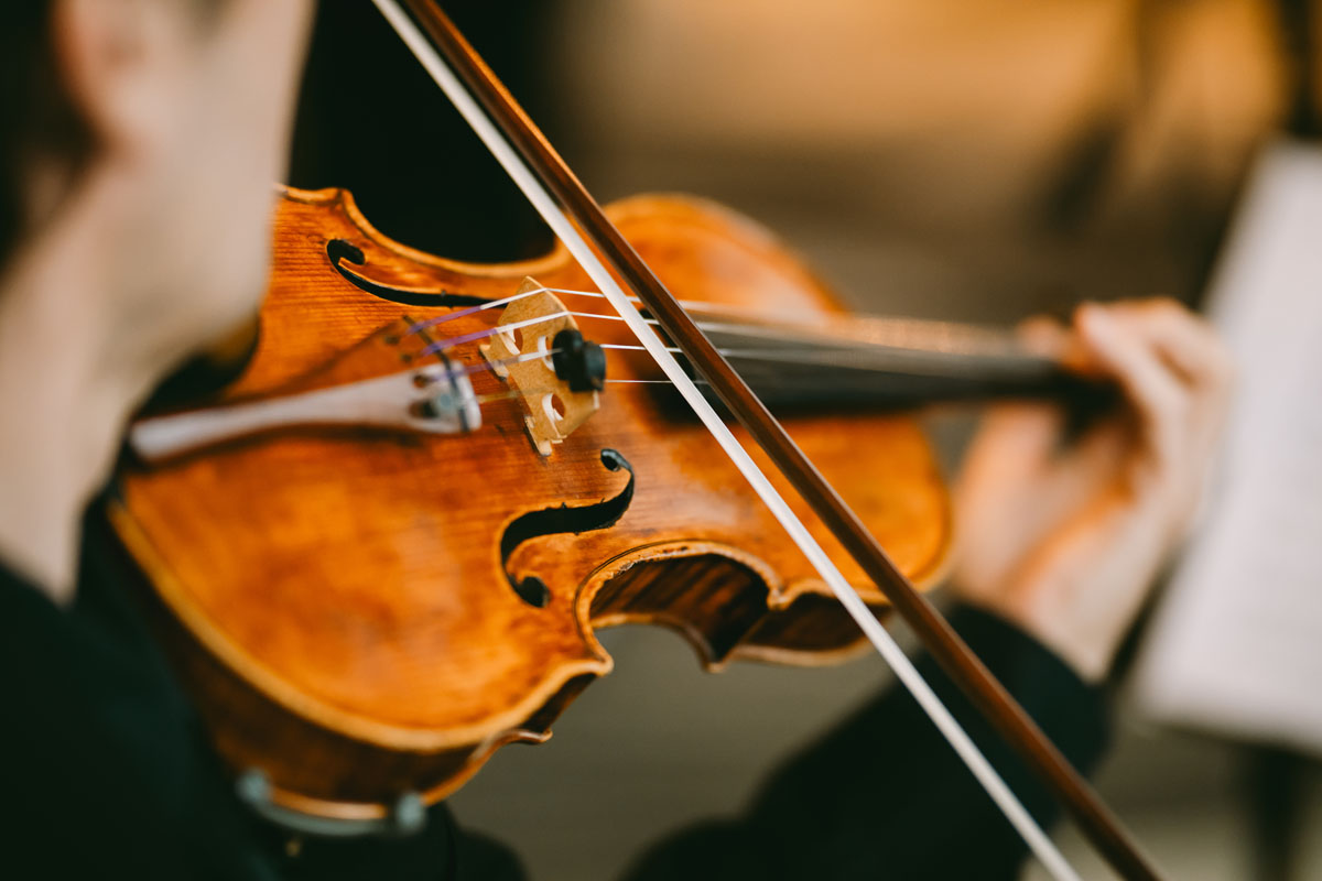 violin wedding ceremony