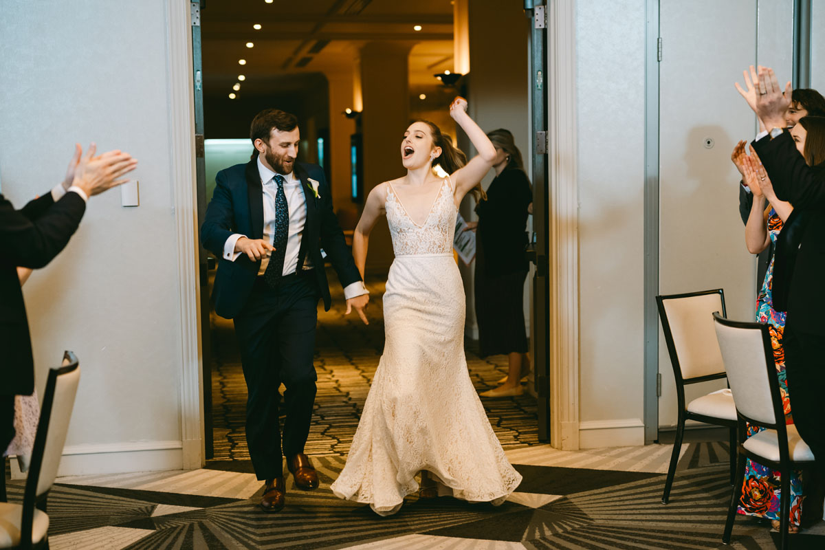 bride and groom entrance