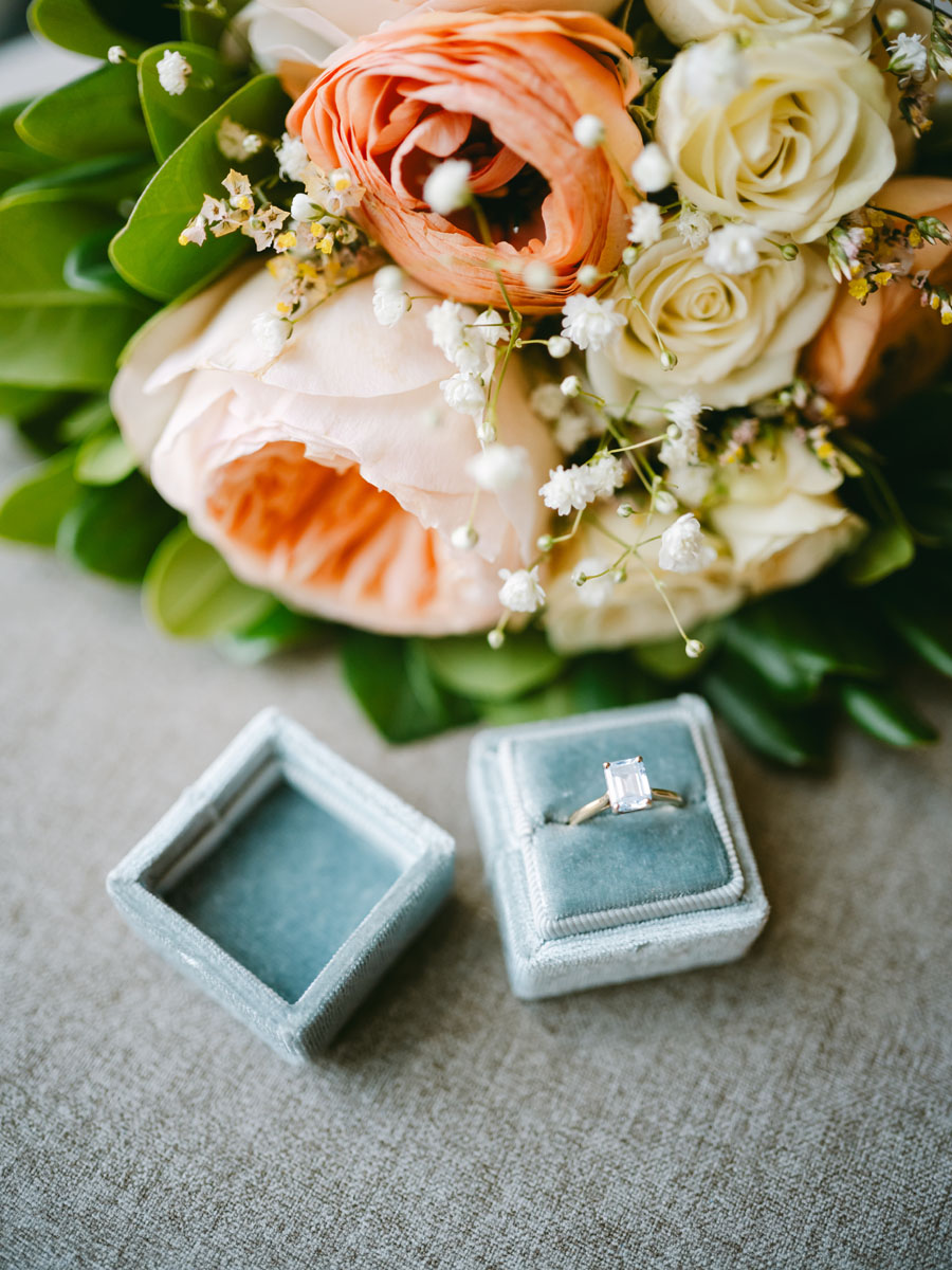 wedding ring detail shot