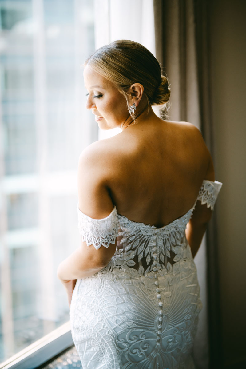 light and bright bride portrait Old Post Office chicago wedding