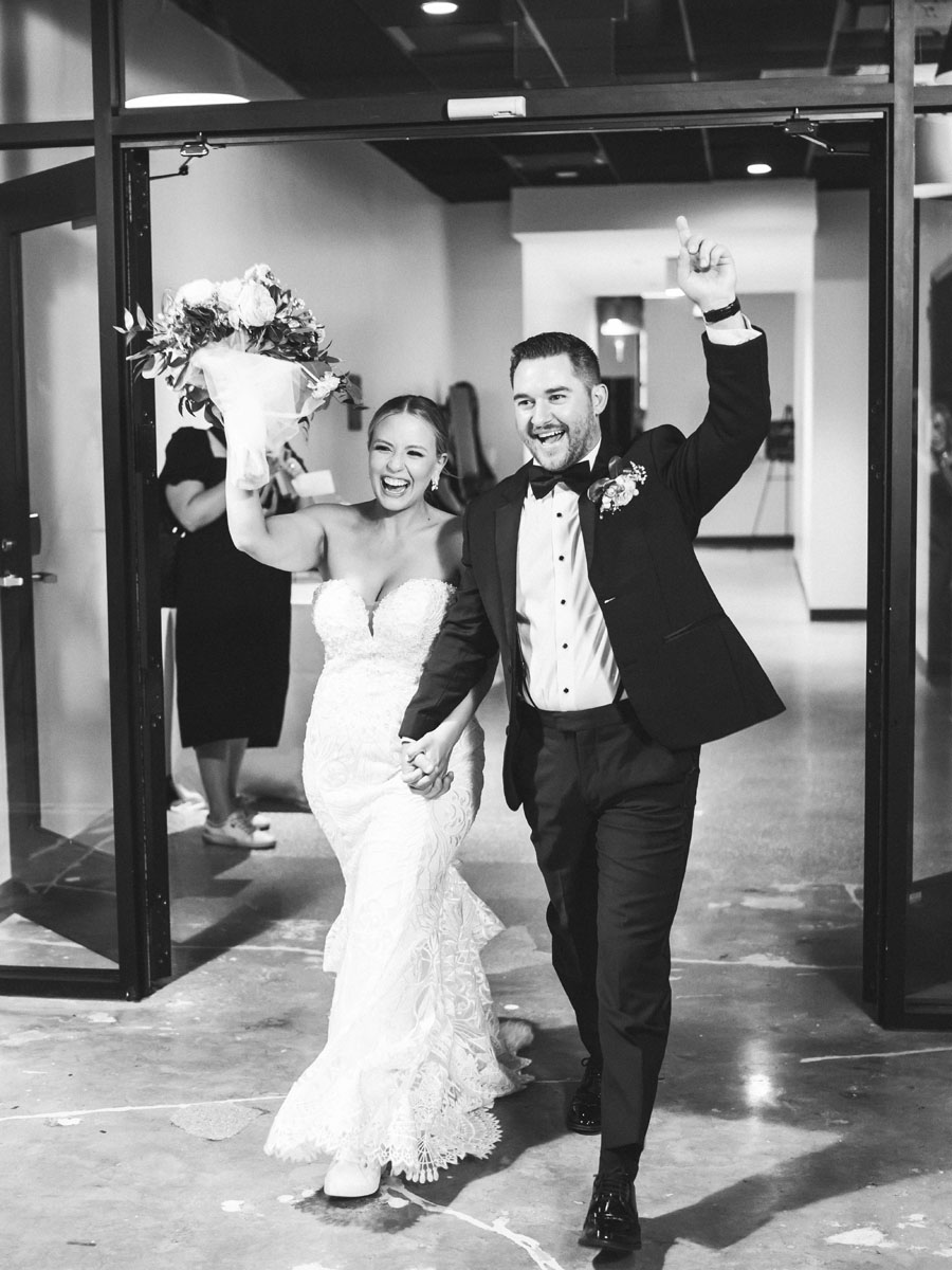 old post office wedding reception entrance