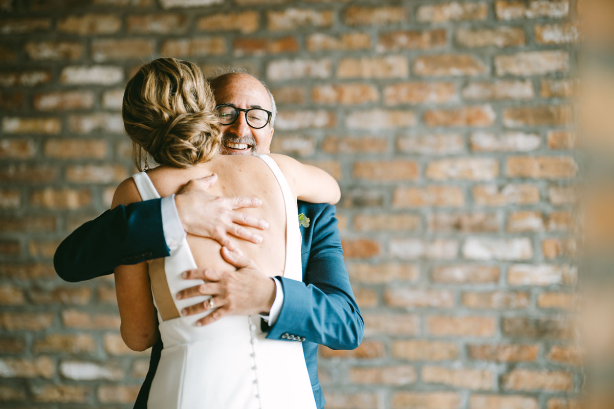 walden chicago wedding dad first look