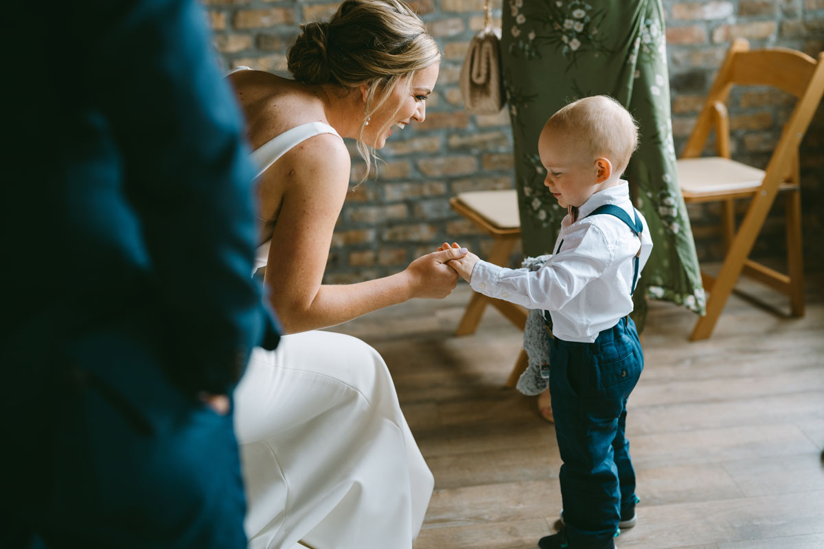 bride with ring bearer