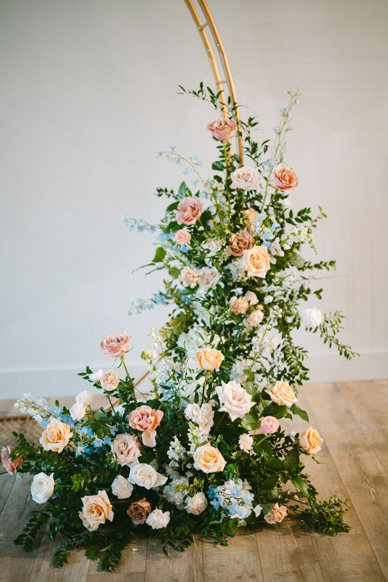 pastel summer wedding florals walden chicago wedding
