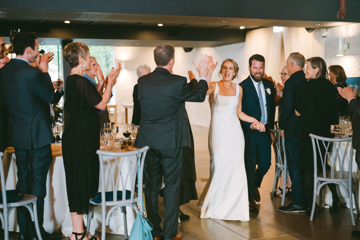 walden chicago wedding bride and groom entrance
