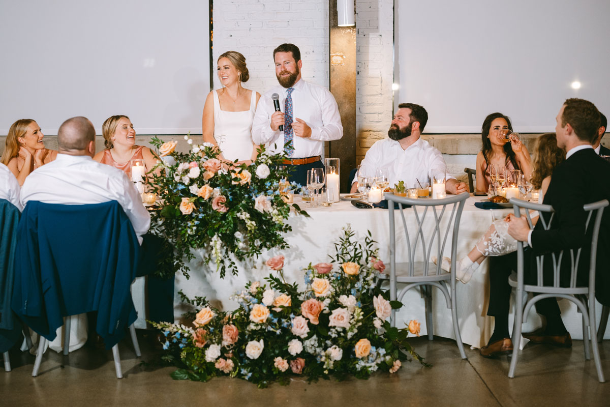 walden chicago wedding bride and groom toasts