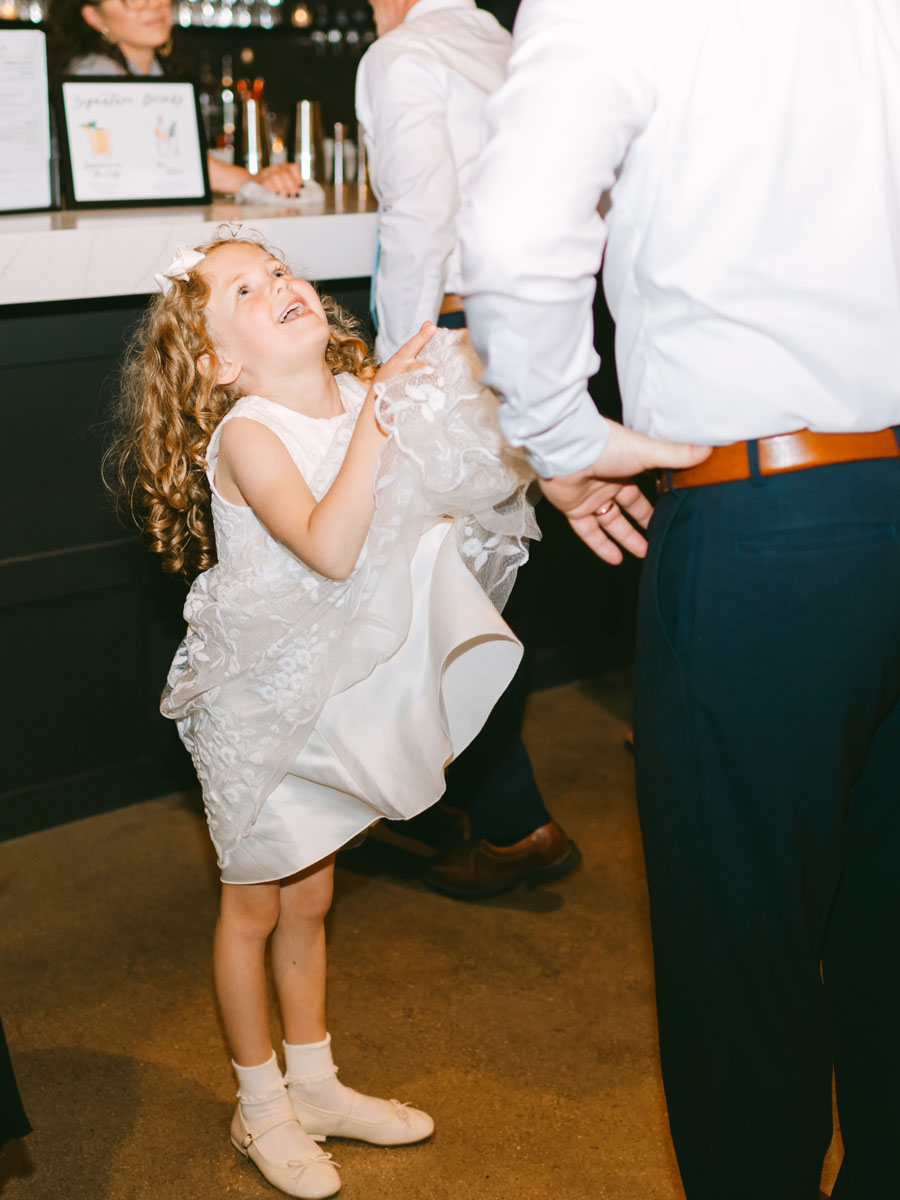 flower girls dancing