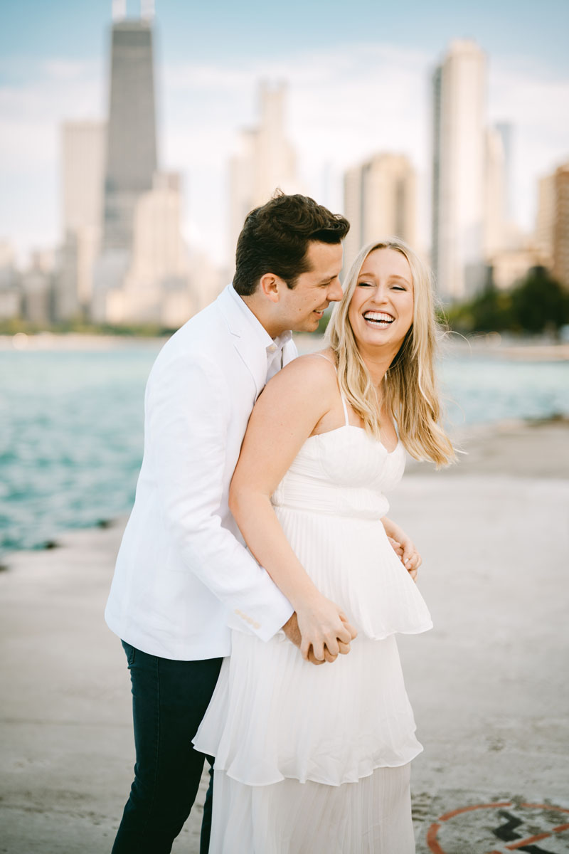 north avenue beach engagement light and bright photographer