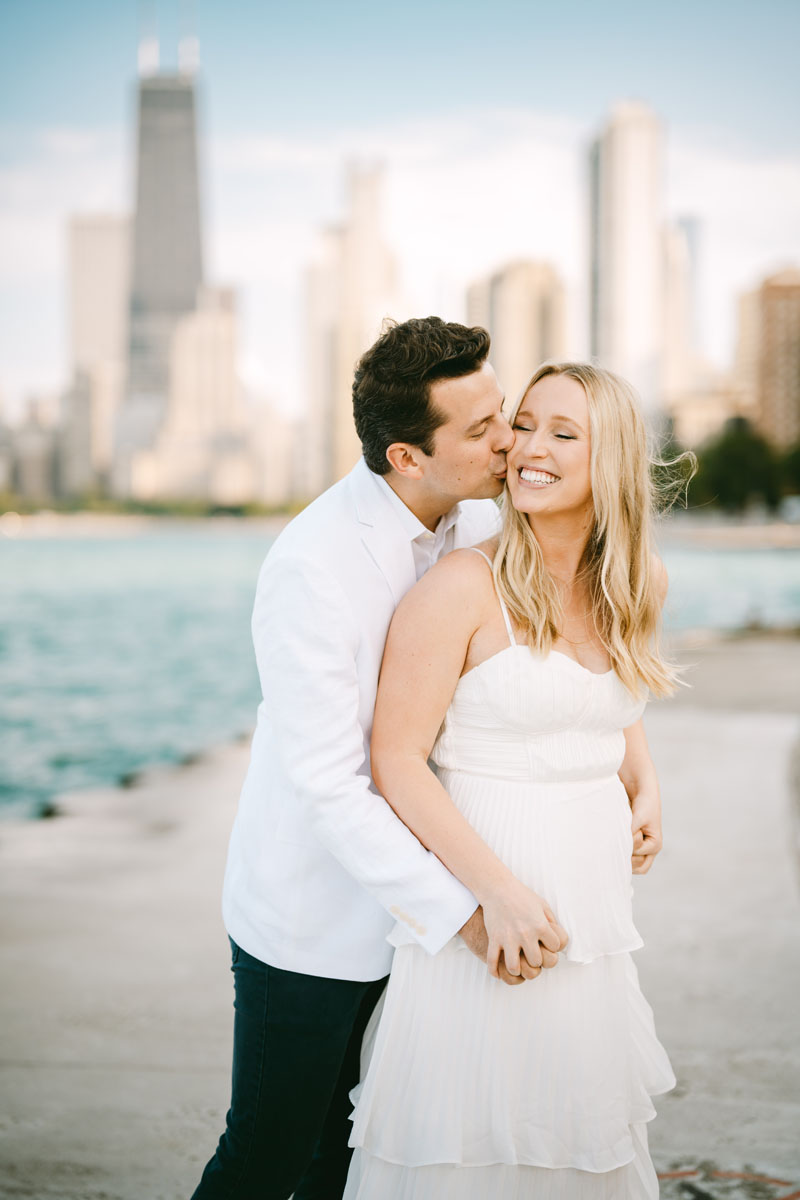 north avenue beach engagement light and bright photographer
